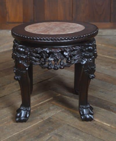 Chinese Marble Top Plant Stand SAI3240 - Image 5