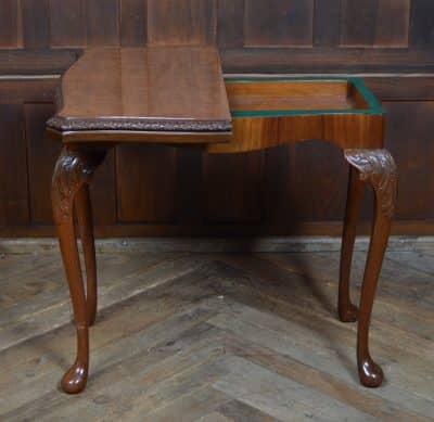 Walnut Fold-over Games Table SAI3205 - Image 5