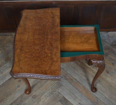 Walnut Fold-over Games Table SAI3205 - Image 4