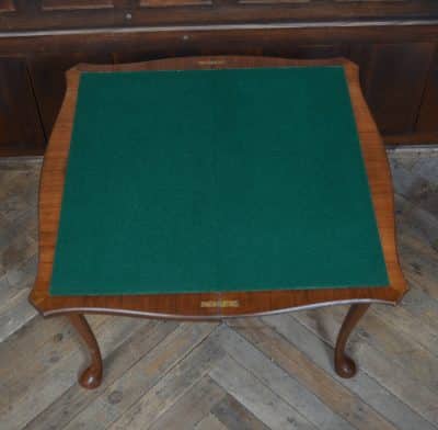 Walnut Fold-over Games Table SAI3205 Antique Furniture 5