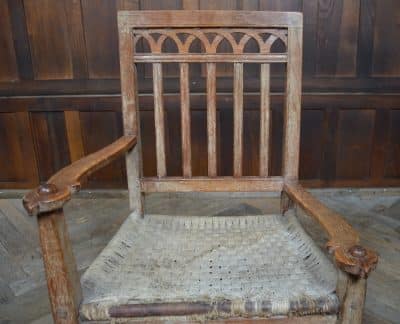 Scottish Oak Crofter Chair SAI3214 Antique Chairs 15