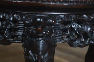 Chinese Marble Top Plant Stand SAI3240 - Image 2