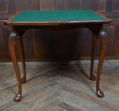 Walnut Fold-over Games Table SAI3205 Antique Furniture 4