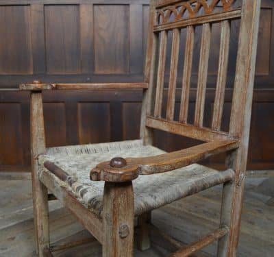 Scottish Oak Crofter Chair SAI3214 Antique Chairs 11