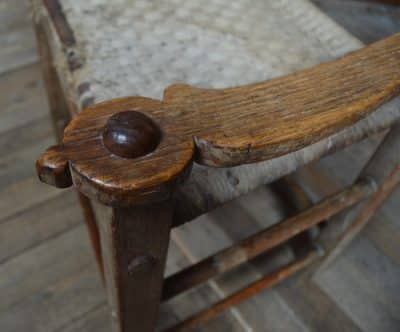 Scottish Oak Crofter Chair SAI3214 Antique Chairs 10