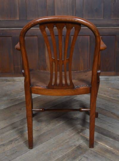 Edwardian Walnut Armchair SAI3172 Antique Chairs 11