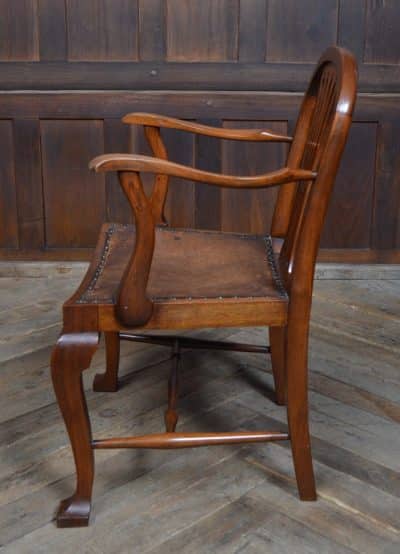 Edwardian Walnut Armchair SAI3172 Antique Chairs 10
