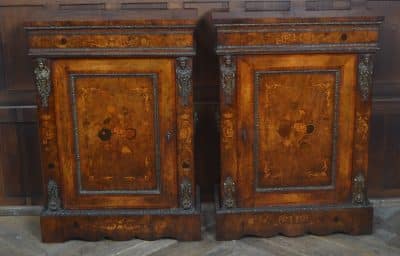 Pair Of Victorian Walnut Pier Cabinets SAI3224 Antique Cabinets 3