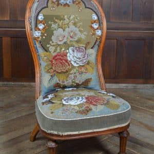 Victorian Walnut Bedroom/nursing Chair SAI3193 Antique Chairs