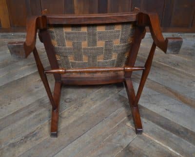 Edwardian Walnut Armchair SAI3172 Antique Chairs 4