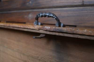 Victorian Dome Top Oak Storage / Blanket Box SAI3200 Antique Coffers 18