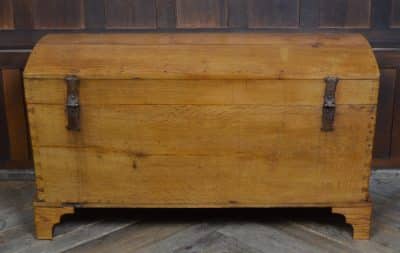 Victorian Dome Top Oak Storage / Blanket Box SAI3200 Antique Coffers 12