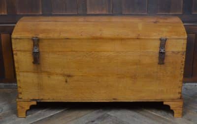 Victorian Dome Top Oak Storage / Blanket Box SAI3200 - Image 10