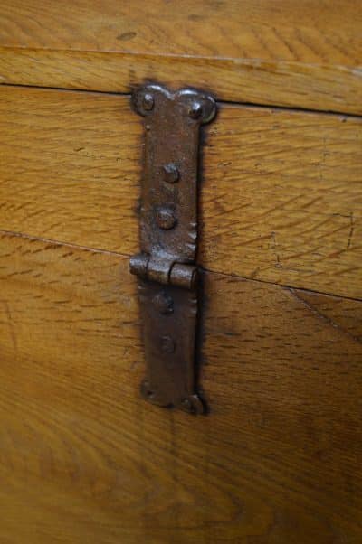Victorian Dome Top Oak Storage / Blanket Box SAI3200 - Image 9