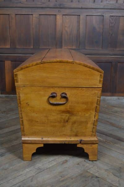 Victorian Dome Top Oak Storage / Blanket Box SAI3200 - Image 8
