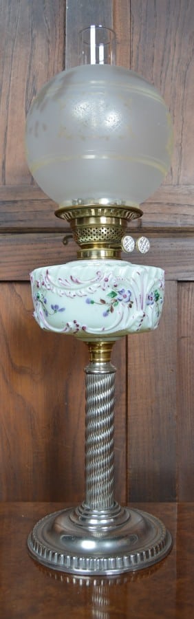 Victorian Duplex Oil / Paraffin Lamp SAI3210 Antique Lighting 3