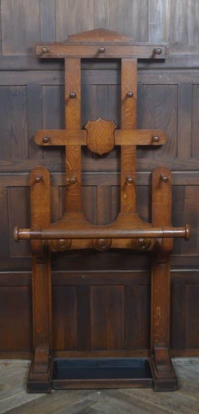 Victorian Oak Hall Stand SAI3231