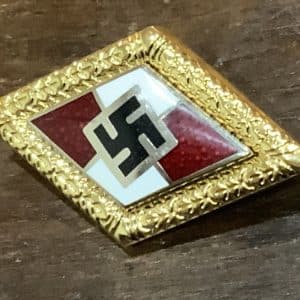 Golden Hitler Youth Badge of Honour Military & War Antiques
