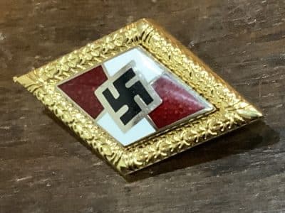 Golden Hitler Youth Badge of Honour Military & War Antiques 3