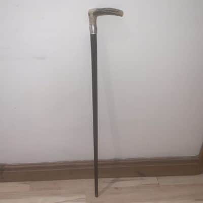 Gentleman’s horn handled walking stick sword stick
