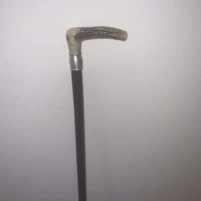 Gentleman’s horn handled walking stick sword stick - Image 2