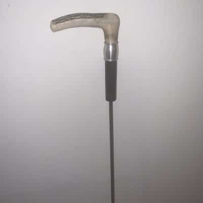 Gentleman’s horn handled walking stick sword stick - Image 12