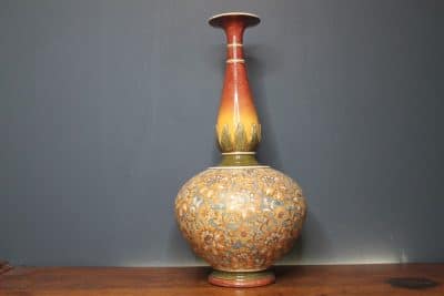 Doulton Lambeth Onion Vase. Slater Doulton Lambeth Antique Vases 7