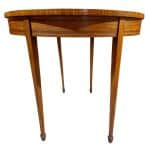 A Demi Lune Card Table Antique Tables