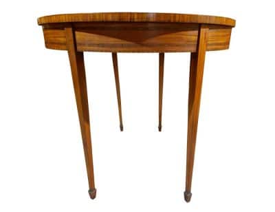 A Demi Lune Card Table