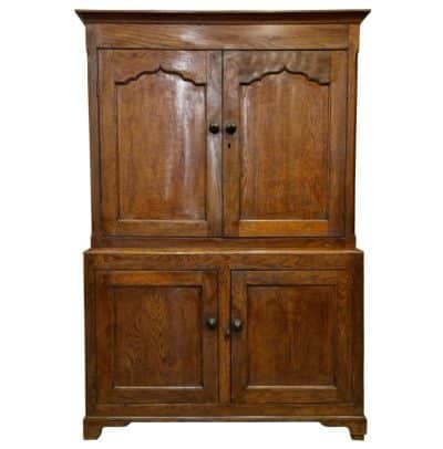 A George III Oak Cupboard Antique Cupboards 3