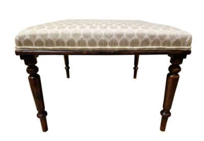 An Elegant 19thc Square Mahogany Stool - Image 3