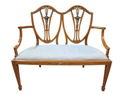 An elegant Sheraton Revival Settee