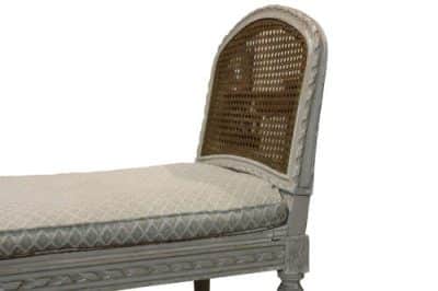 Continental Painted Caned Stool - Image 6