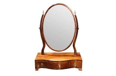 Georgian Oval Dressing Table Mirror Antique Mirrors 3