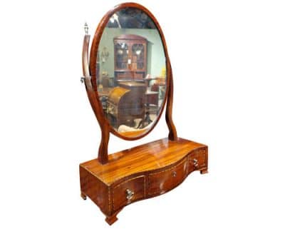Georgian Oval Dressing Table Mirror Antique Mirrors 4