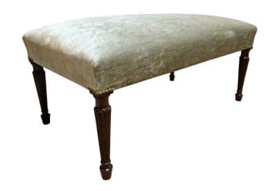 Large Georgian Stool Antique Furniture 3