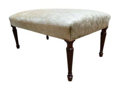 Large Georgian Stool Antique Furniture 4