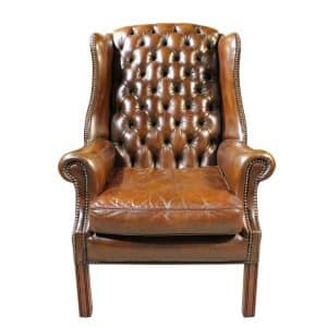 Leather Wing Chair Antique Chairs