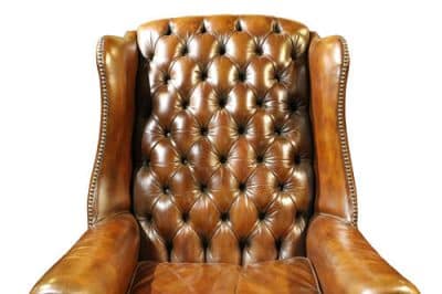 Leather Wing Chair Antique Chairs 6