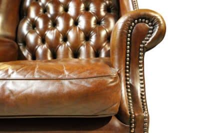 Leather Wing Chair Antique Chairs 7