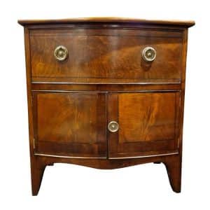 Mahogany Bowfront Bedside Cabinet c1820 Antique Cabinets