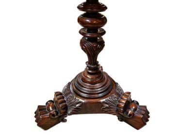 Rosewood Work Box on Stand - Image 4