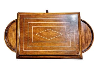 Rosewood Work Box on Stand Antique Boxes 10