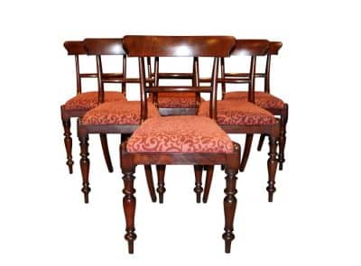 Set of 6 William IV Dining Chairs - Image 2
