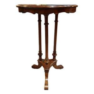 Victorian Walnut Circular Wine Table Antique Furniture