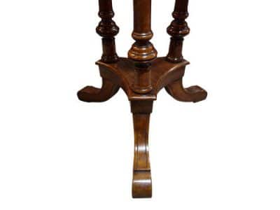 Victorian Walnut Circular Wine Table - Image 4