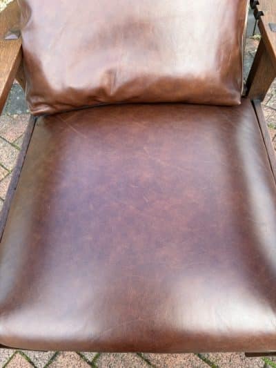 Arts & Crafts American Reclining Mission Chair - Image 4