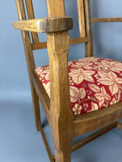 Cotswold School Oak Desk Chair cotswold school Antique Chairs 4