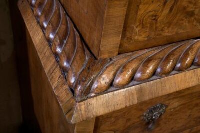 18thC Burr & Figured Walnut Escretoire Antique Desks 11
