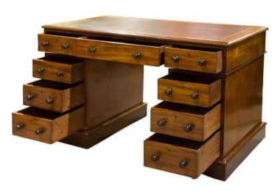 19thc Mahogany desk - Image 2